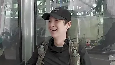 Suga finds peace hiking Swiss mountains during tour break