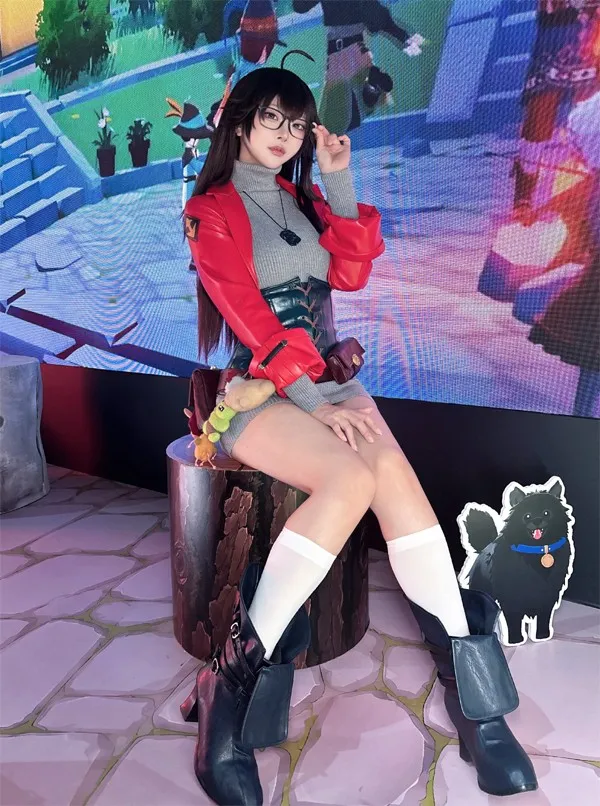 Model Ram captures the unique atmosphere of NPC 'Molly' at the Mabinogi Mobile booth