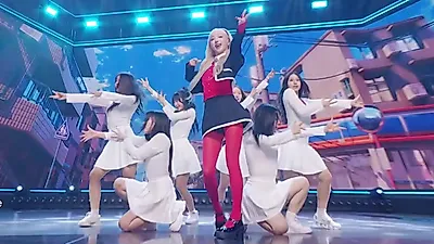 Heo Ji-won cautiva con su energía en M! Countdown