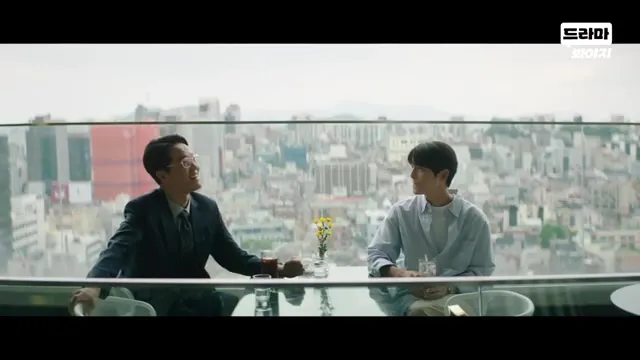 A Scene from Reborn Rich: Jin Yang-cheol and Jin Do-jun Discussing Sunyang