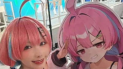 Model Koko meets Pearl in Blue's Ichika at TGS 2026