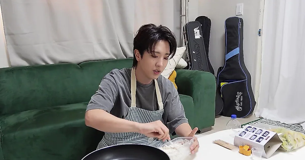 “Sabe a harina”: Heejae de SEVENUS intenta cocinar comida de Chuseok en su casa
