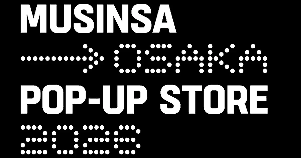 MUSINSA lanzará su primera gran pop-up en Osaka este octubre