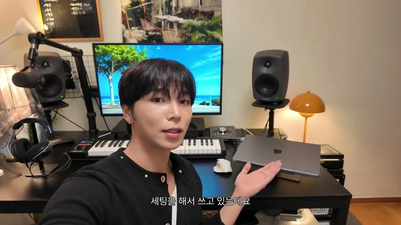 IREAH reveals new room after moving studio... from music equipment like Mac and Shure to a massive wardrobe
