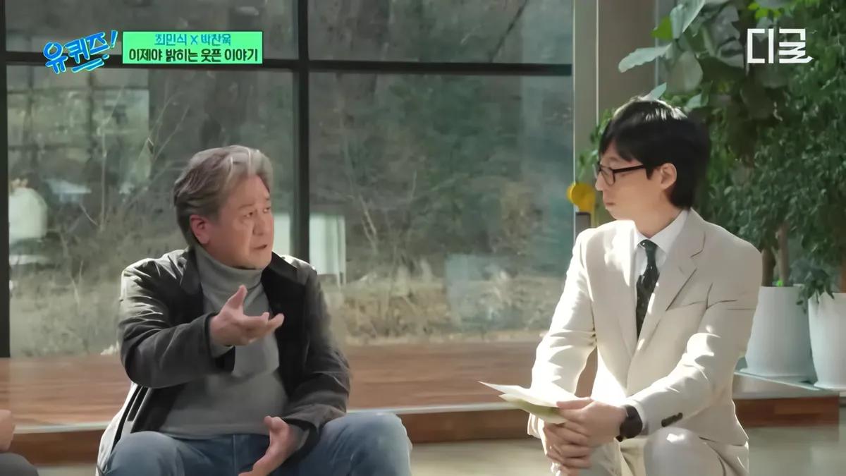Choi Min-sik shares a conversation with Yoo Jae-suk on tvN's 'You Quiz on the Block'