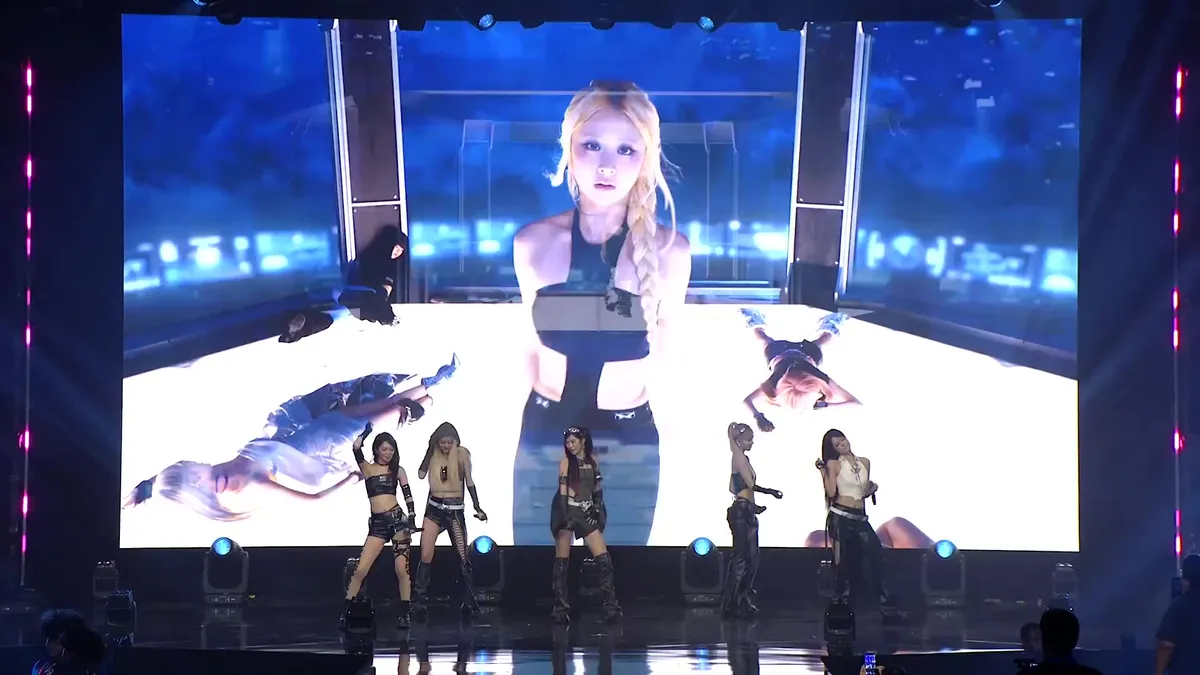 LE SSERAFIM performing on stage at BlizCon 2026
