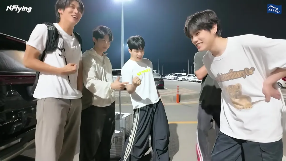N.Flying、第7回『夏スンヒョプキャンプ』の撮影中、屋外でメンバー同士が語らう姿を公開