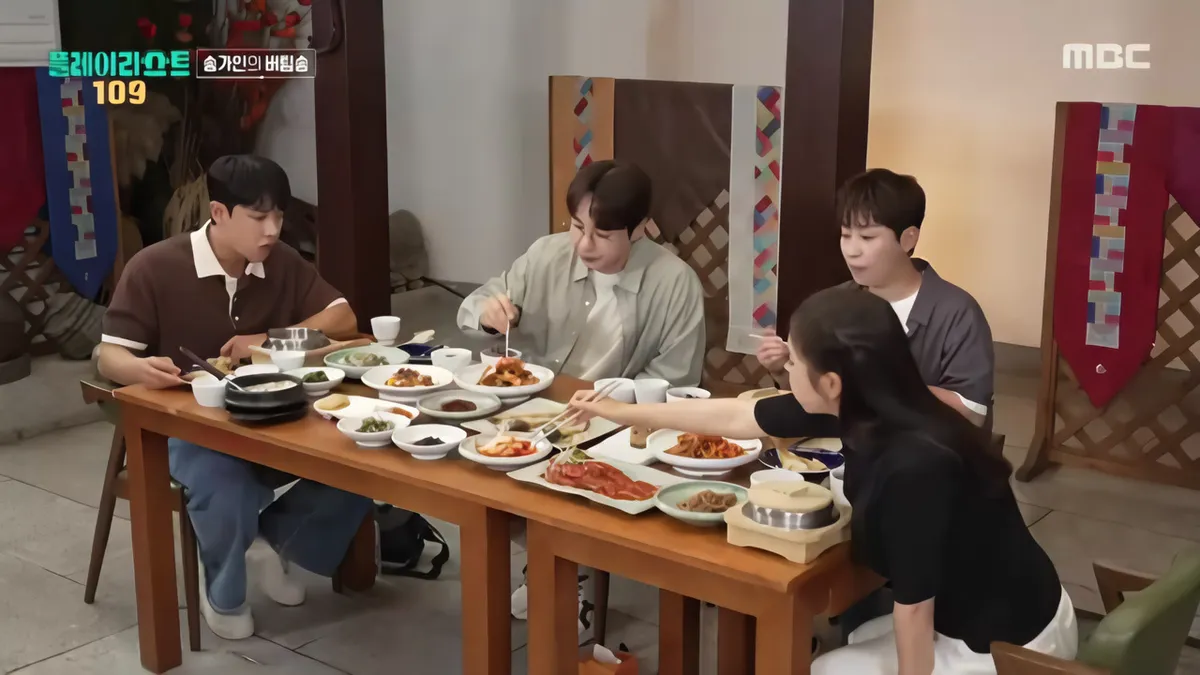Cast enjoys a traditional Namdo-style Korean full course meal